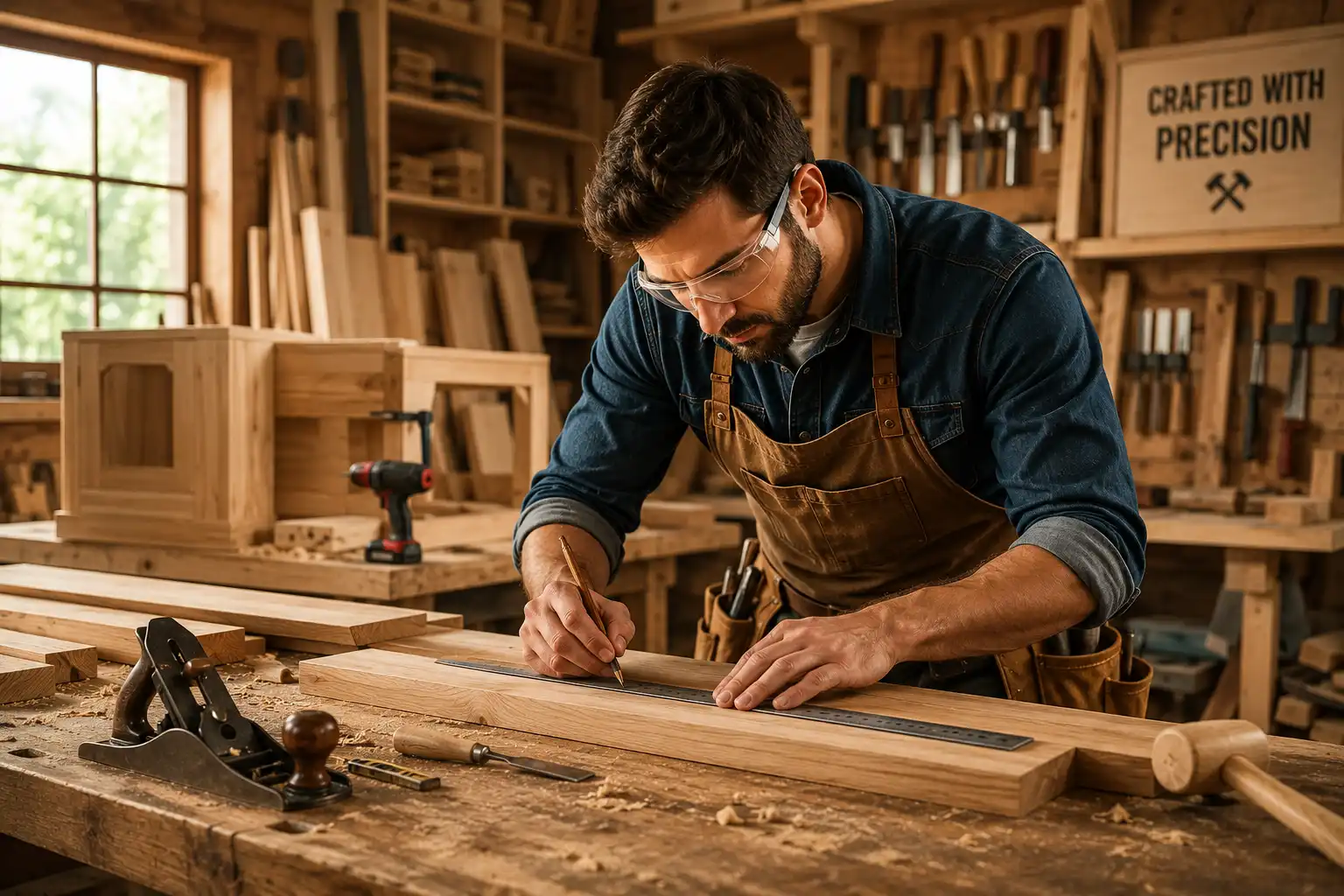 Carpenter at work