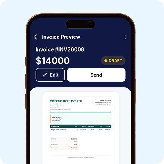 Invoice Mobile App